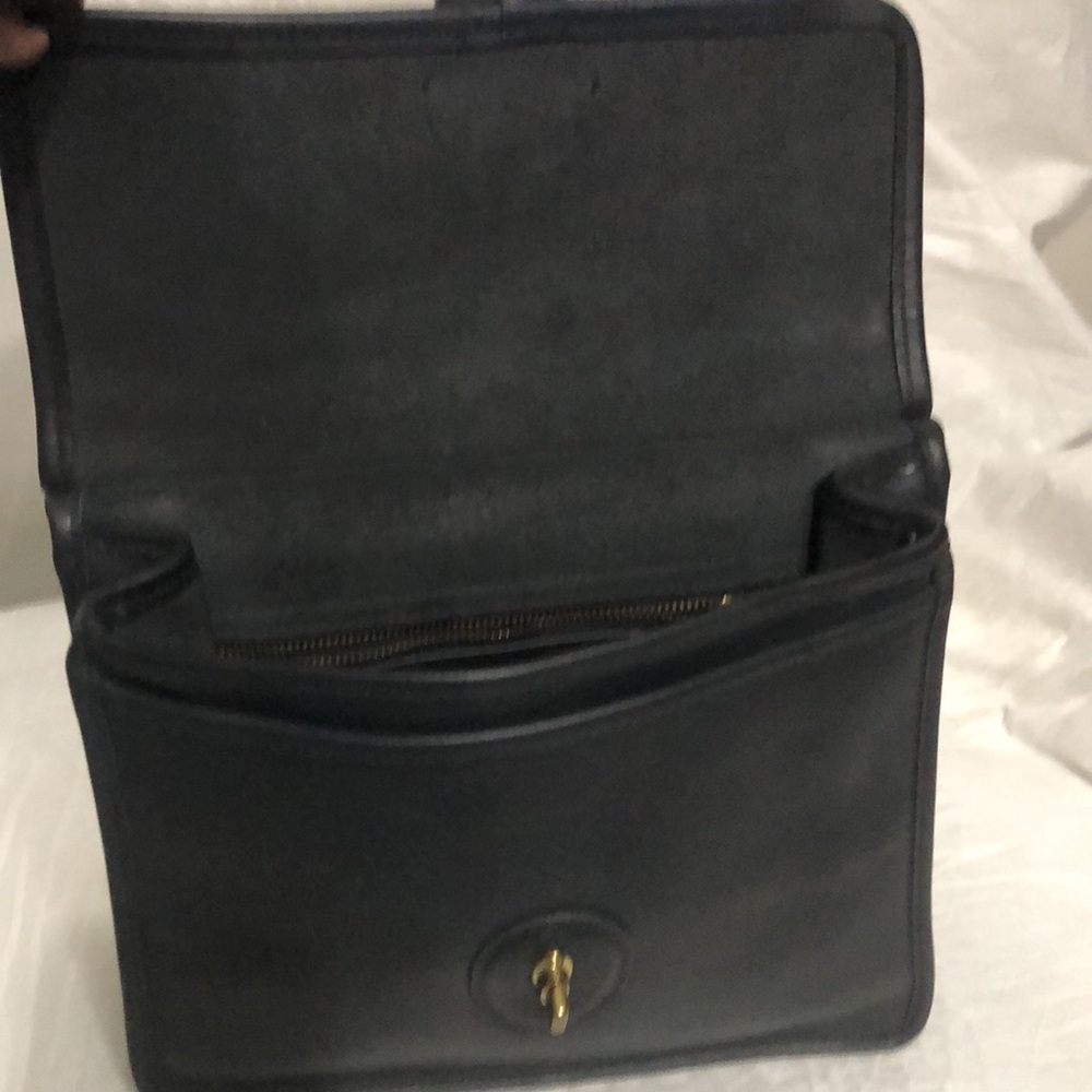 Coach Vintage Willis 9927 Blue/ Black Satchel - Picture 8 of 16